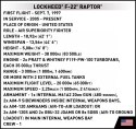 Klocki armed forces lockheed f-22 raptor