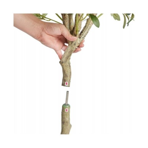 Sztuczne drzewko oliwne, w doniczce jak żywe, realistyczne, wysokość 1,5 cm DRZ02