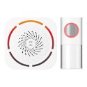 TULO AC, dzwonek bezprzewodowy sieciowy, learning system, 36 dźwięków, 150m, biały