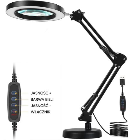 ZD144 Lampka lupa kosmetyczna biurkowa ZD144 Lampka lupa kosmetyczna biurkowa