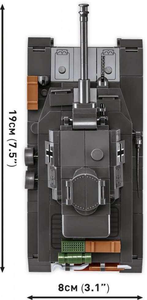 Klocki panzerkampfwagen iv ausf. g 643 klocków Klocki panzerkampfwagen iv ausf. g 643 klocków