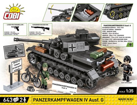 Klocki panzerkampfwagen iv ausf. g 643 klocków Klocki panzerkampfwagen iv ausf. g 643 klocków