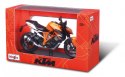 Model metalowy ktm 1290 super bike z podstawką 1/12