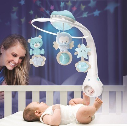 Muzyczna karuzelka infantino 3w1 niebieska Muzyczna karuzelka infantino 3w1 niebieska