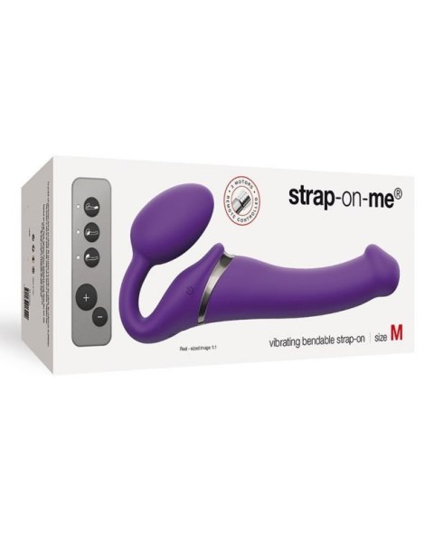 VIBRATING STRAP-ON - M - PURPLE VIBRATING STRAP-ON - M - PURPLE