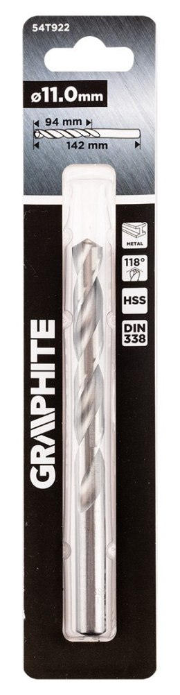 Wiertło do metalu HSS, DIN 338, 11 mm