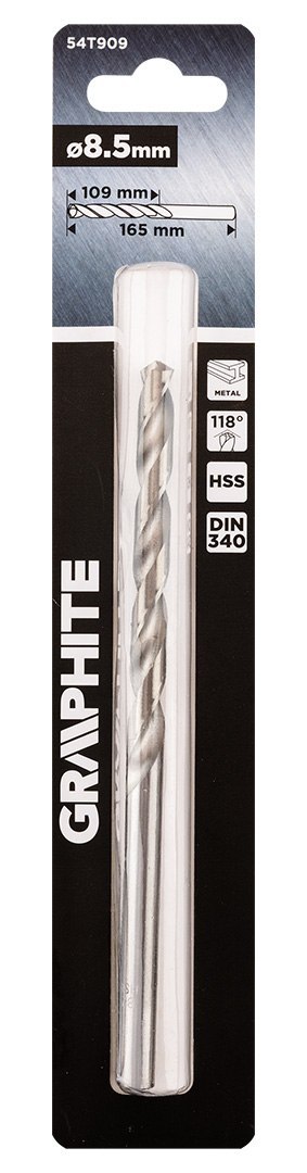 Wiertło do metalu HSS, DIN 340, przedłużane, 8,5 mm Wiertło do metalu HSS, DIN 340, przedłużane, 8,5 mm