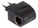 96-844# Adapter napięcia 230v/12v gniazdo zaplniczki 1a