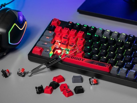 Klawiatura mechaniczna A4TECH BLOODY S98 USB Sports Red (BLMS Red Plus Switches) Klawiatura mechaniczna A4TECH BLOODY S98 USB Sports Red (BLMS Red Plus Switches)