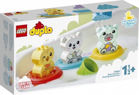 Klocki duplo 10965 zabawa w kąpieli: pływający pociąg ze zwierzątkami Klocki duplo 10965 zabawa w kąpieli: pływający pociąg ze zwierzątkami