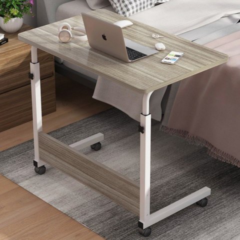 Mobilne biurko stolik pod laptop tablet, regulowane na kółkach STL03WZ4