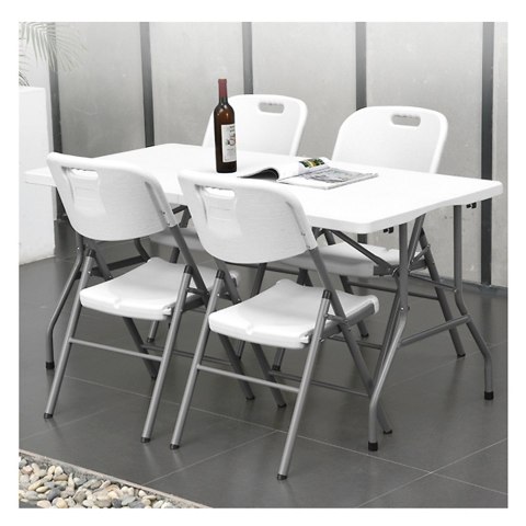 Składane krzesło cateringowe/ogrodowe/bankietowe/weselne GreenBlue, max. 250kg, białe, mocne, 88x50x45cm, GB375 Składane krzesło cateringowe/ogrodowe/bankietowe/weselne GreenBlue, max. 250kg, białe, mocne, 88x50x45cm, GB375