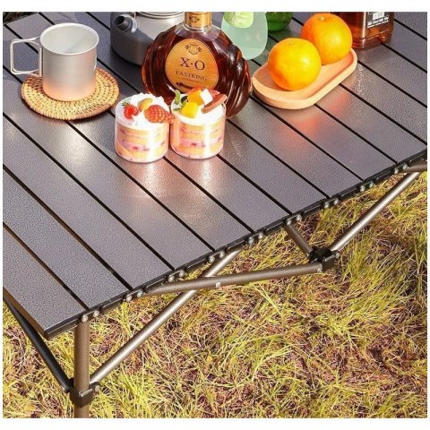 Składany stół cateringowy, turystyczny, piknikowy 53 x 51cm brązowy SC10BR