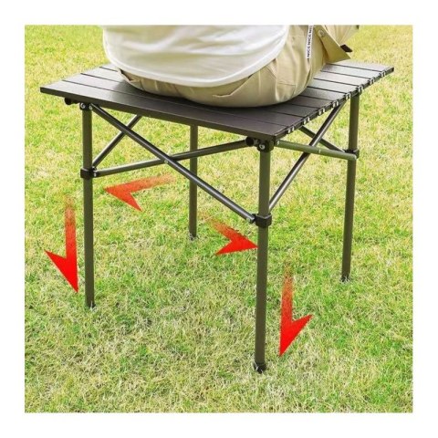 Składany stół cateringowy, turystyczny, piknikowy 53 x 51cm brązowy SC10BR