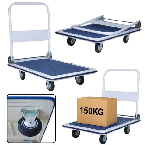 Wózek Platformowy Transportowy Magazynowy Do 150kg Wózek Platformowy Transportowy Magazynowy Do 150kg