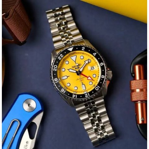 ZEGAREK MĘSKI SEIKO 5 SPORTS SSK017K1 GMT AUTOMAT WR100 + BOX ZEGAREK MĘSKI SEIKO 5 SPORTS SSK017K1 GMT AUTOMAT WR100 + BOX