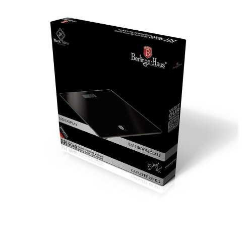 WAGA ŁAZIENKOWA BERLINGER HAUS BLACK SILVER BH-9040 WAGA ŁAZIENKOWA BERLINGER HAUS BLACK SILVER BH-9040