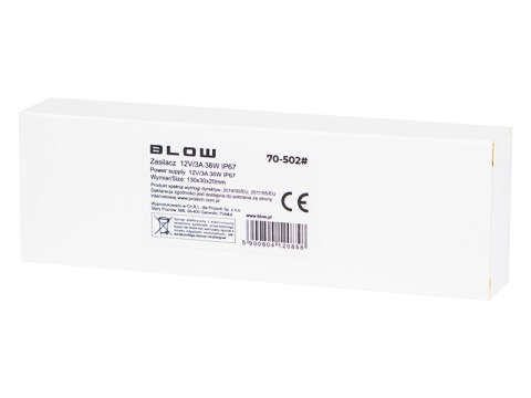 70-502# Zasilacz do systemów led 12v/ 3a 36w 70-502# Zasilacz do systemów led 12v/ 3a 36w