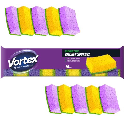 VORTEX Gąbki kuchenne 10 szt. VORTEX Gąbki kuchenne 10 szt.