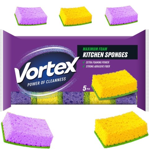 VORTEX Gąbki kuchenne 5 szt. VORTEX Gąbki kuchenne 5 szt.