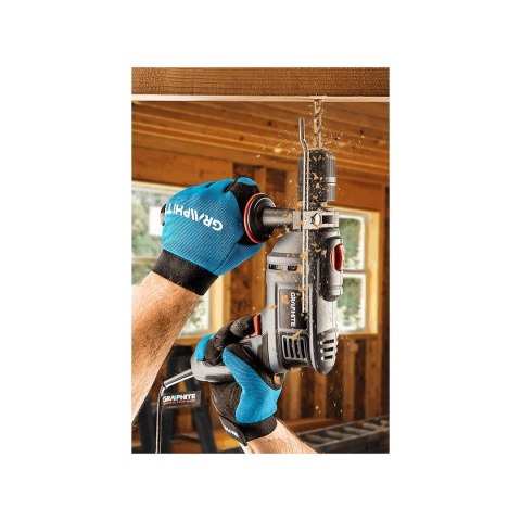 Wiertarka udarowa 550W, uchwyt samozaciskowy 13 mm, obroty 0-3000 min??, walizka + 10 wierteł Wiertarka udarowa 550W, uchwyt samozaciskowy 13 mm, obroty 0-3000 min??, walizka + 10 wierteł
