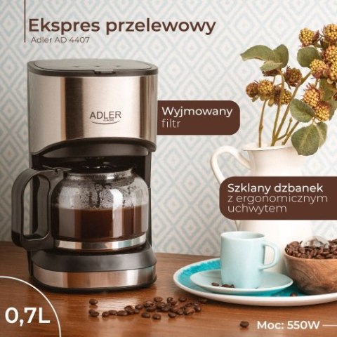 AD 4407 Ekspres przelewowy 0,7l AD 4407 Ekspres przelewowy 0,7l