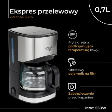 AD 4407 Ekspres przelewowy 0,7l AD 4407 Ekspres przelewowy 0,7l