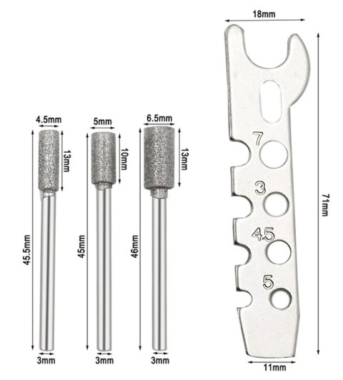 AG685B Ostrzałka do łańcucha + klucz AG685B Ostrzałka do łańcucha + klucz