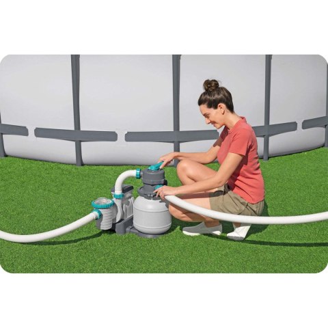 Pompa piaskowa do basenów + tabletki multifunkcyjne 6056 l/h Bestway 58497 Pompa piaskowa do basenów + tabletki multifunkcyjne 6056 l/h Bestway 58497