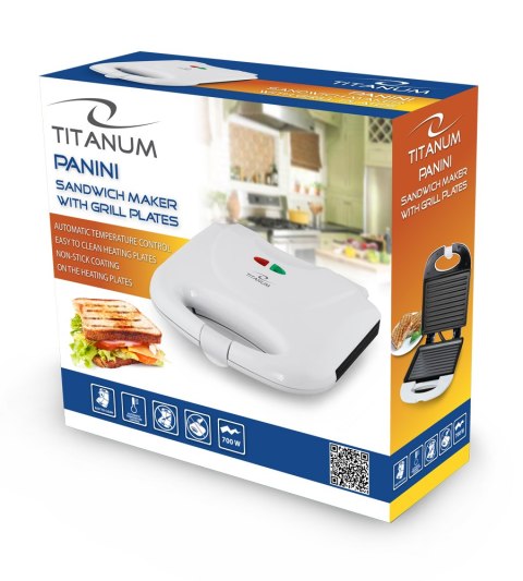 TKT004W Titanum opiekacz do kanapek panini 700w TKT004W Titanum opiekacz do kanapek panini 700w
