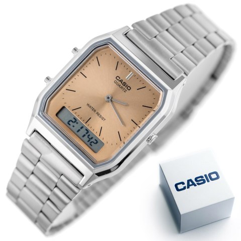 ZEGAREK UNISEX CASIO Vintage AQ-230A-4AMQYDF + BOX ZEGAREK UNISEX CASIO Vintage AQ-230A-4AMQYDF + BOX