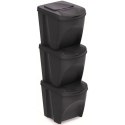 Zestaw koszy do segregacji Sortibox 3x25L antracyt