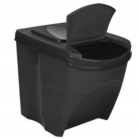 Zestaw koszy do segregacji Sortibox 3x25L antracyt Zestaw koszy do segregacji Sortibox 3x25L antracyt