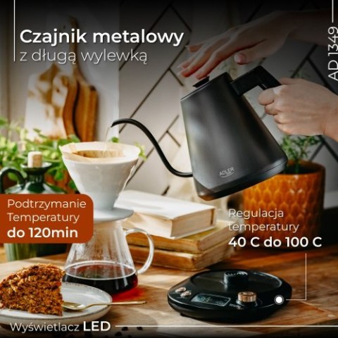 AD 1349 Czajnik metalowy z długą wylewką 1,0l AD 1349 Czajnik metalowy z długą wylewką 1,0l
