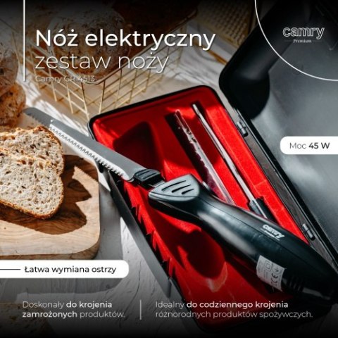 CR 4513 NÓŻ ELEKTRYCZNY - ZESTAW NOŻY CR 4513 NÓŻ ELEKTRYCZNY - ZESTAW NOŻY
