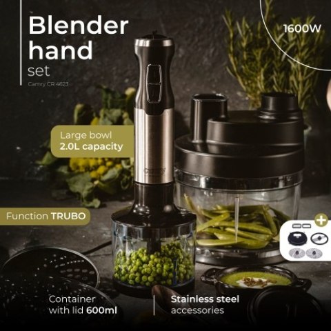 CR 4623 BLENDER RĘCZNY ZESTAW 1600W CR 4623 BLENDER RĘCZNY ZESTAW 1600W