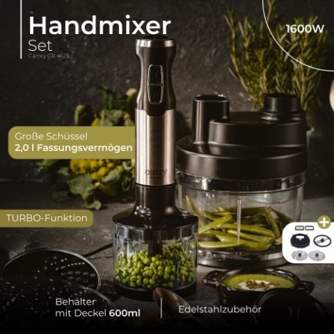 CR 4623 BLENDER RĘCZNY ZESTAW 1600W CR 4623 BLENDER RĘCZNY ZESTAW 1600W