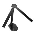 ERGO LED, LAM PKA BIURKOWA Z ŁADOWARKĄ USB, 8W, 400LM, 3000-4000-6000K, ZMIANA BARWY ŚWIATŁA, FUNKCJA ŚCIEMNIANIA, CZARNA