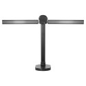 ERGO LED, LAM PKA BIURKOWA Z ŁADOWARKĄ USB, 8W, 400LM, 3000-4000-6000K, ZMIANA BARWY ŚWIATŁA, FUNKCJA ŚCIEMNIANIA, CZARNA