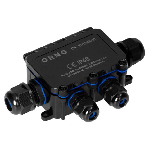 Puszka n/t HD IP68, 0,5-6,0mm? ,2 dławnice M20, 2 dławnice M16, układ T Puszka n/t HD IP68, 0,5-6,0mm? ,2 dławnice M20, 2 dławnice M16, układ T