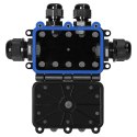 Puszka n/t HD IP68, 0,5-6,0mm? ,2 dławnice M20, 2 dławnice M16, układ T