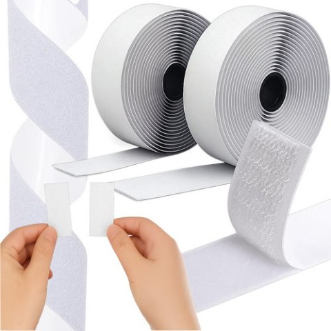 Rzep samoprzylepny biały 5m x 2,5cm Ruhhy 25999 Rzep samoprzylepny biały 5m x 2,5cm Ruhhy 25999