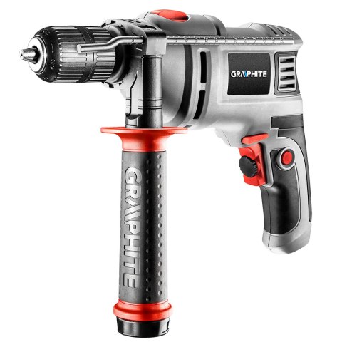 Wiertarka udarowa 650W, uchwyt samozaciskowy 13 mm, obroty 0-3000 min??, walizka + 10 wierteł Wiertarka udarowa 650W, uchwyt samozaciskowy 13 mm, obroty 0-3000 min??, walizka + 10 wierteł