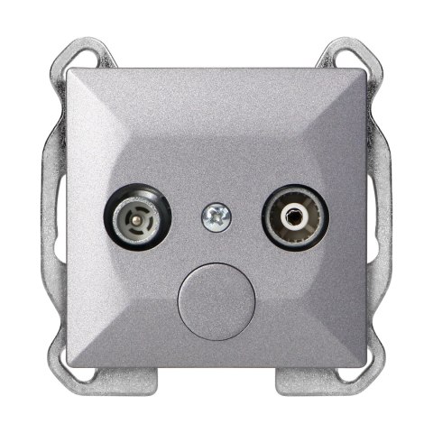 Gniazdo abonenckie "RTV" Pearl, 1,5dbt, GAP-P/K, antracyt Gniazdo abonenckie "RTV" Pearl, 1,5dbt, GAP-P/K, antracyt