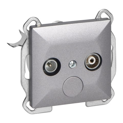 Gniazdo abonenckie "RTV" Pearl, 1,5dbt, GAP-P/K, antracyt Gniazdo abonenckie "RTV" Pearl, 1,5dbt, GAP-P/K, antracyt