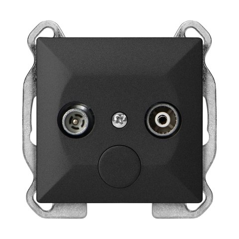 Gniazdo abonenckie "RTV" Pearl, 1,5dbt, GAP-P/K, czarny Gniazdo abonenckie "RTV" Pearl, 1,5dbt, GAP-P/K, czarny