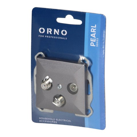 Gniazdo abonenckie ,,RTV/SAT" Pearl, GAPS-2P, antracyt Gniazdo abonenckie ,,RTV/SAT" Pearl, GAPS-2P, antracyt
