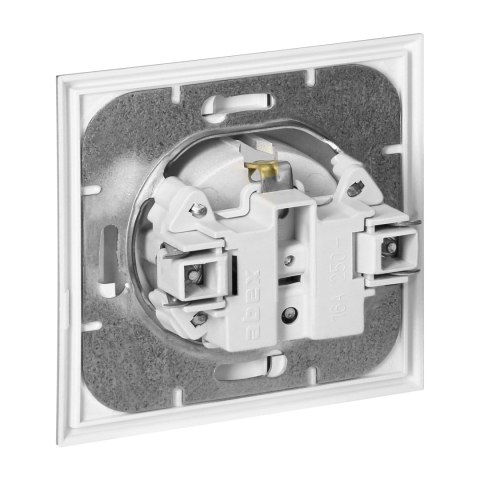 Gniazdo pojedyncze p/t 2P+Z, Schuko Luna, 16A, 250V, PT-17L, srebrny Gniazdo pojedyncze p/t 2P+Z, Schuko Luna, 16A, 250V, PT-17L, srebrny