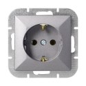 Gniazdo pojedyncze p/t 2P+Z Schuko Pearl, 16A, 250V, PT-17P, antracyt Gniazdo pojedyncze p/t 2P+Z Schuko Pearl, 16A, 250V, PT-17P, antracyt