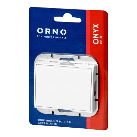 Gniazdo pojedyncze p/t 2P+Z Schuko bryzgoszczelne z klapką Onyx, 16A, 250V, PT-17OH, biały Gniazdo pojedyncze p/t 2P+Z Schuko bryzgoszczelne z klapką Onyx, 16A, 250V, PT-17OH, biały